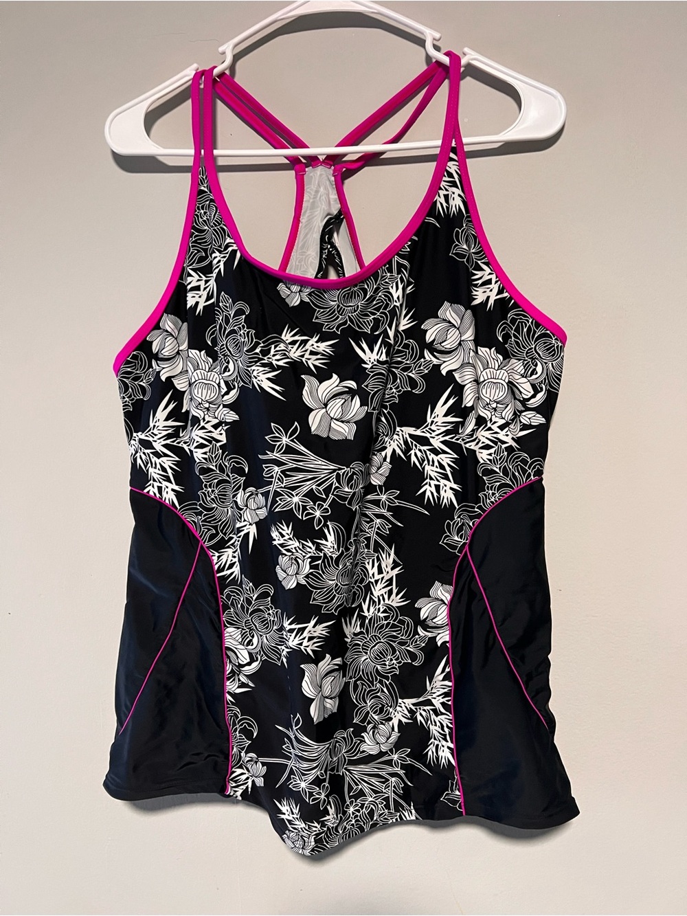 Unbranded Women’s Size 2X Swim Suit Tank Top Tankini Floral Print Padded